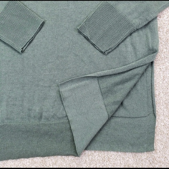 Maison Jules Womens Pullover Sweater Pale Sage Green - Picture 3 of 8